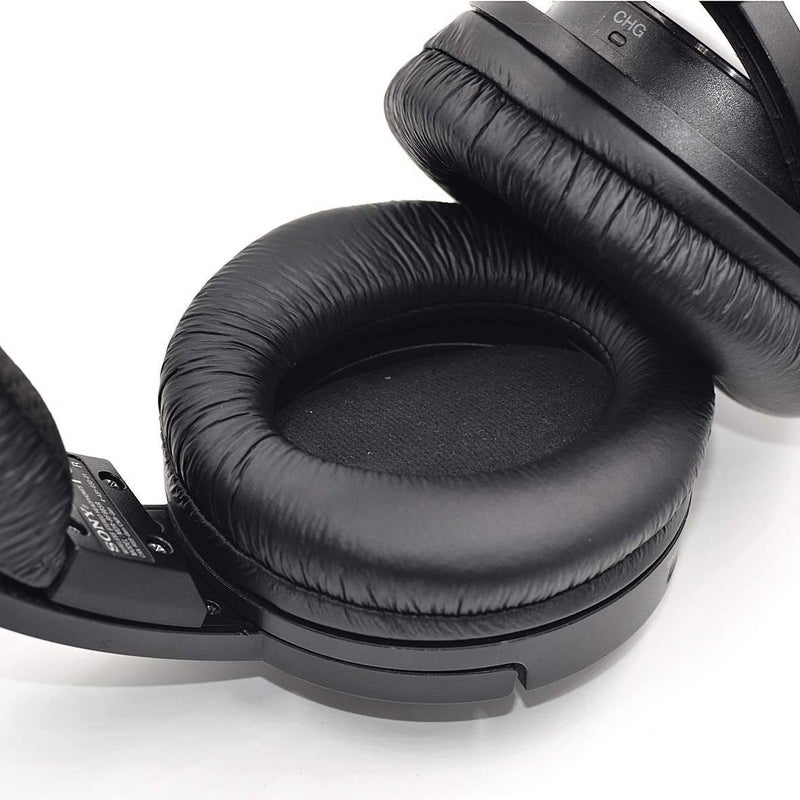 YDYBZB وسادات أذن YDYBZB MDR-RF985RK متوافقة مع سماعات سوني MDR-RF985R RF985R RF985RK بديل وسادات الأذن وسائد رغوية غطاء وسادة أكواب قطع غيار سوداء - Image 2
